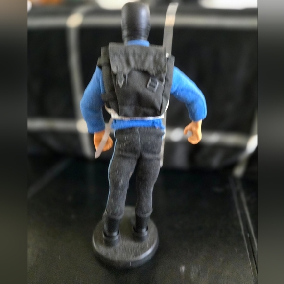 Hasbro '92 GI Joe Snake Eyes Action Figure W/ Stand Backpack 11" EUC Collectible - Picture 4 of 7